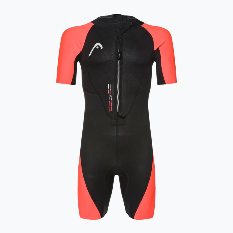 HEAD SwimRun Multi Shorty 2.5 fekete/narancssárga férfi triatlon búvárruha 2