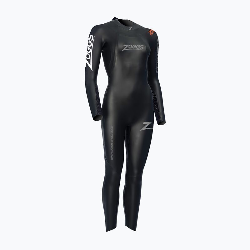 Női úszás hab Zoggs Ow Shell Fs 3.2.2 mm fekete/narancs