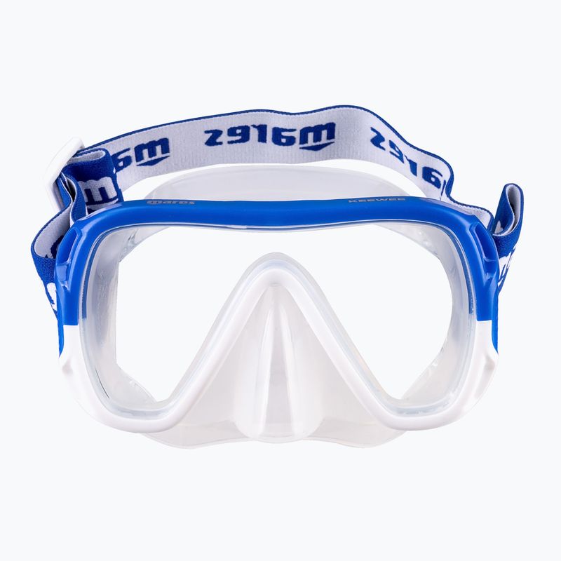 Snorkeling szett Mares Combo Keewee blue/white/clear 2