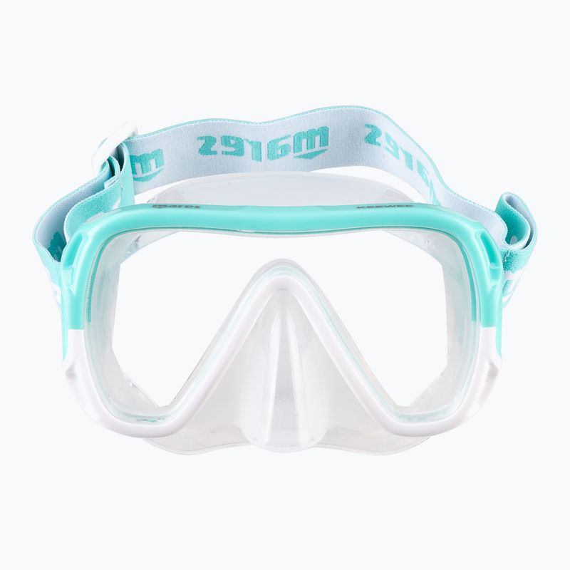 Snorkeling készlet Mares Combo Keewee mint/white/clear 2