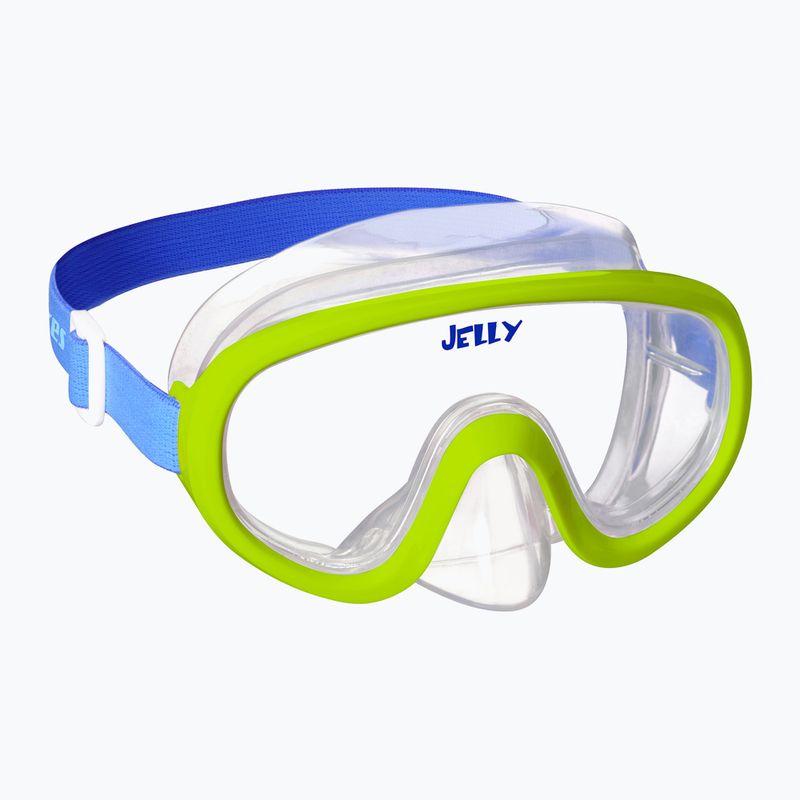 Gyerek snorkeling készlet Mares Combo Jelly lime/blue/clear 2