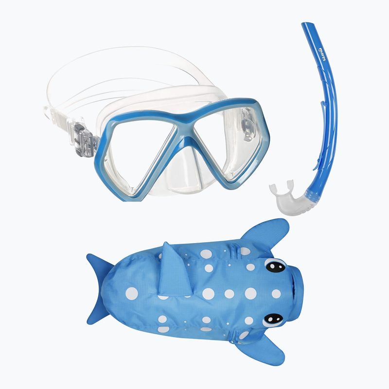 Gyerek snorkeling készlet Mares Combo Zoo blue 6