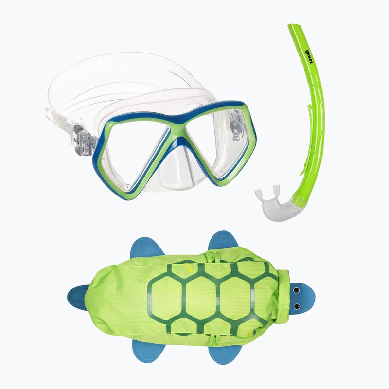 Gyermek snorkeling szett Mares Combo Zoo green