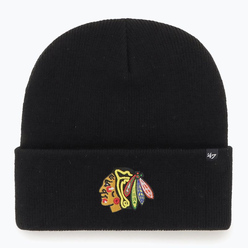 Téli sapka 47 Brand NHL Chicago Blackhawks Haymaker black