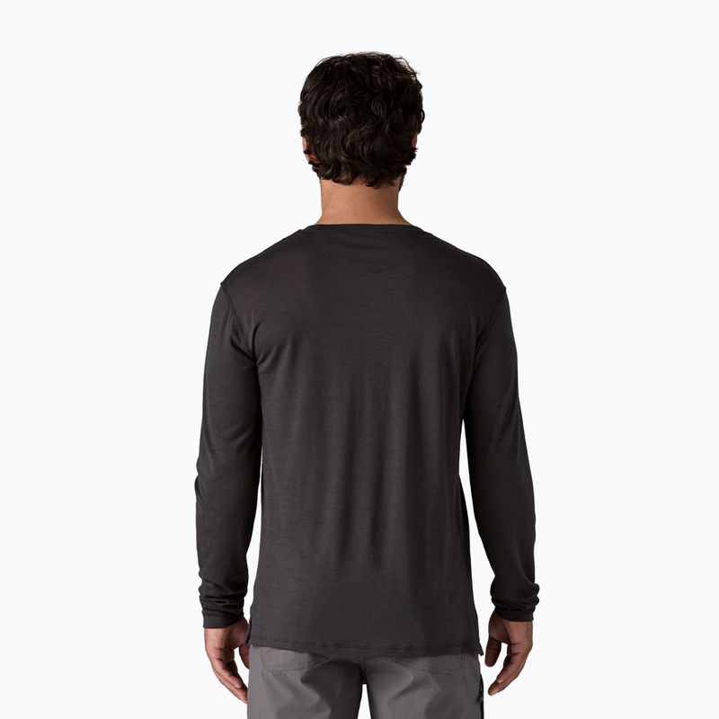 Férfi Patagonia Cap Cool Merino Blend hosszú ujjú grafikus örökség fejléc/fekete 3