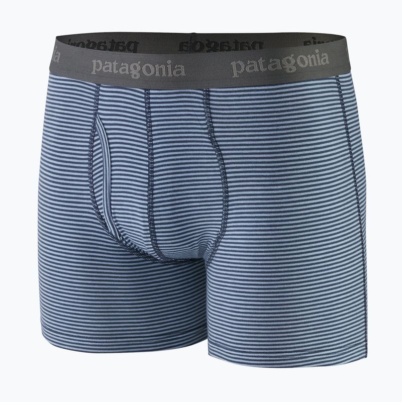 Patagonia férfi Essential Boxer Briefs 3" fathom csíkos/új tengerészgyalogság