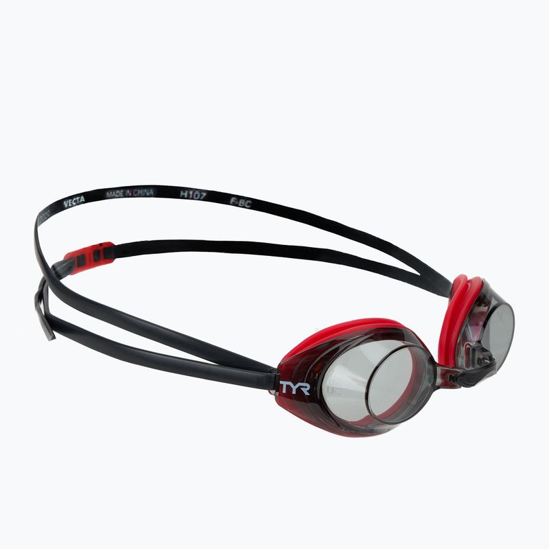 TYR Vecta Racing füst/piros/fekete úszószemüveg