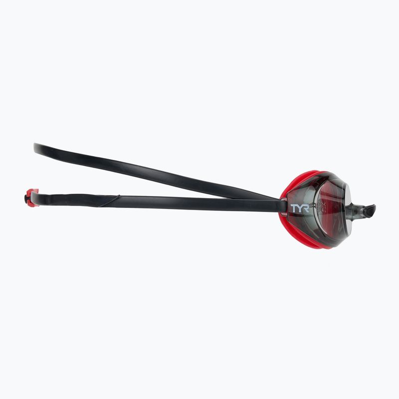 TYR Vecta Racing füst/piros/fekete úszószemüveg 3