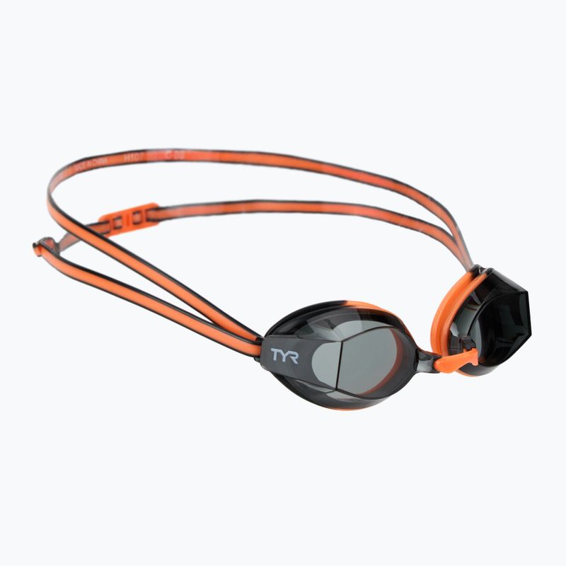 TYR Blackops 140 Ev Racing gyermek úszószemüveg füst/narancs/fekete