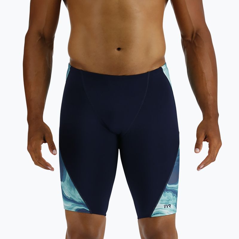 Férfi fürdőruházat TYR Mezio Blade teal/multi 4