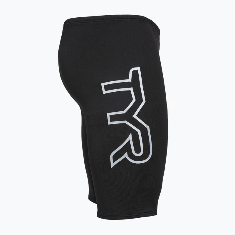 Férfi jammer úszónadrág TYR Soild Large Logo Jammer black 5