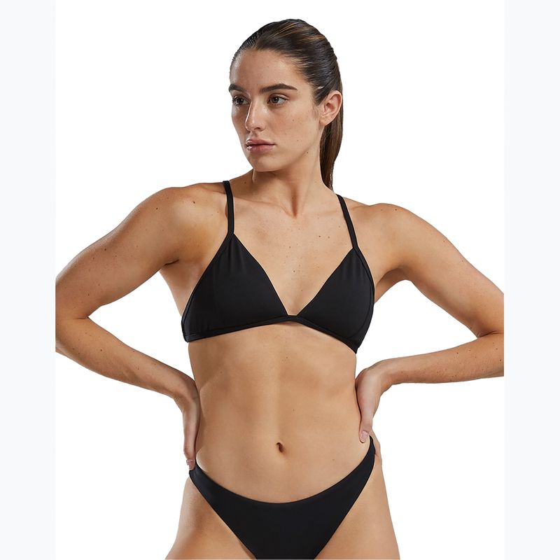 TYR Solid Triangle Tieback fürdőruha felső fekete