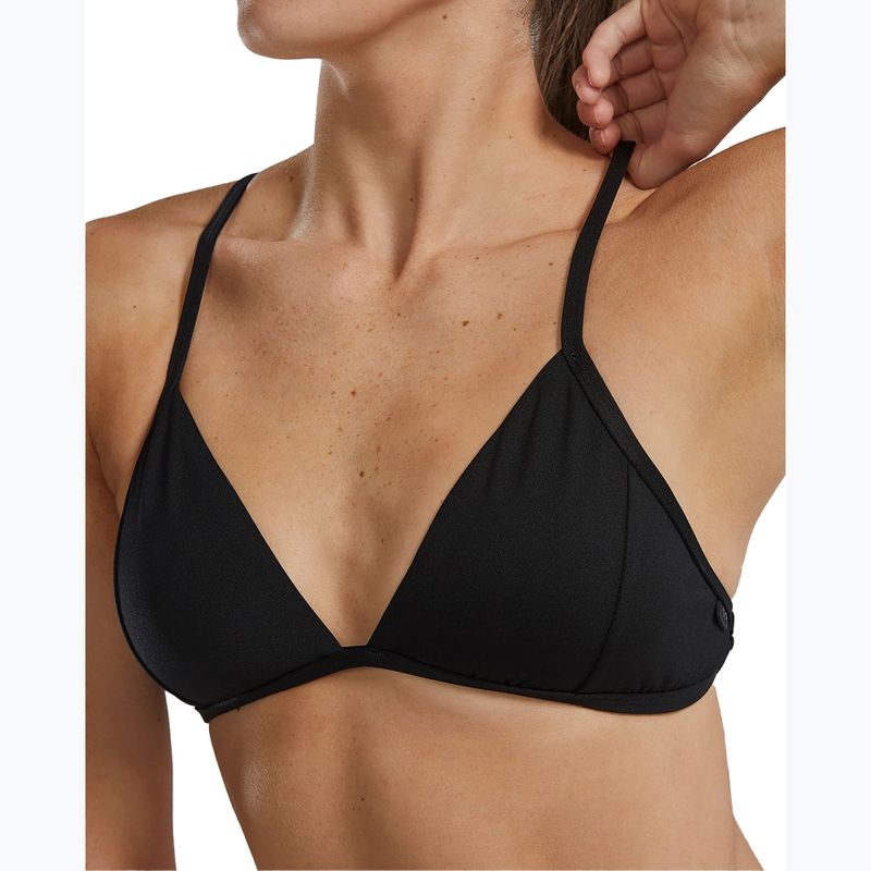 TYR Solid Triangle Tieback fürdőruha felső fekete 5