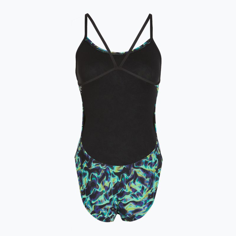 Női egyrészes fürdőruha TYR Durafast Elite Energy Cutoutfit zöld 2