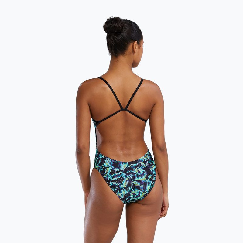 Női egyrészes fürdőruha TYR Durafast Elite Energy Cutoutfit zöld 5