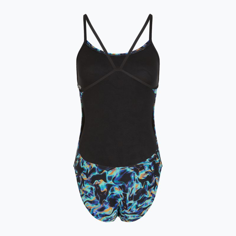 Női egyrészes fürdőruha TYR Durafast Elite Energy Cutoutfit kék 2