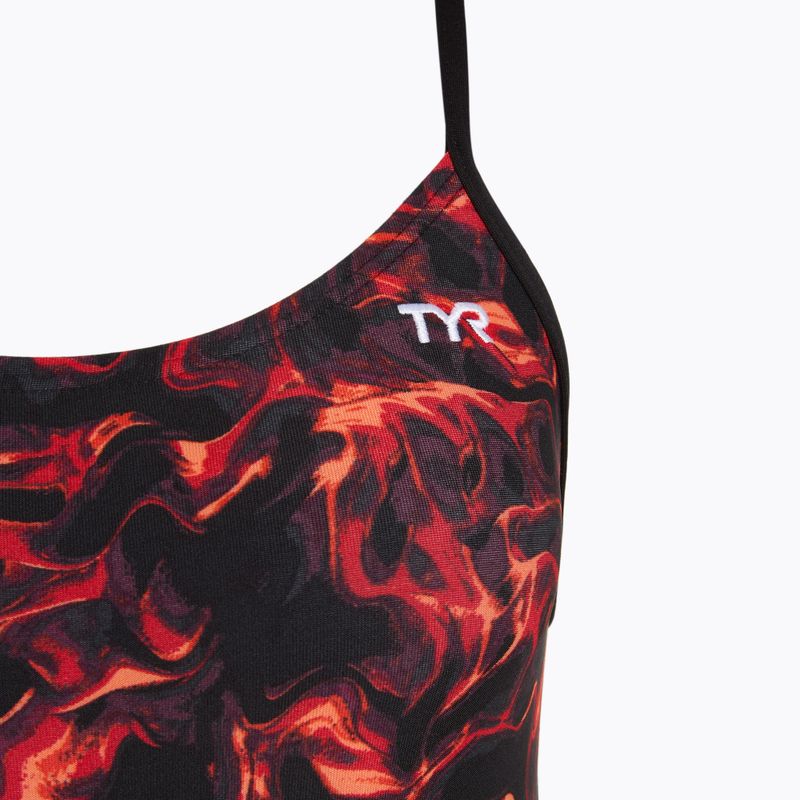 Női egyrészes fürdőruha TYR Durafast Elite Energy Cutoutfit piros 3