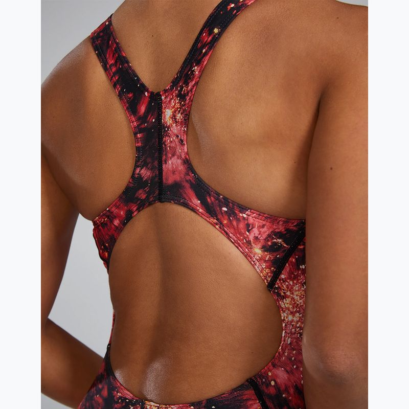 Női egyrészes fürdőruha TYR Durafast Elite Radiant Flare Maxfit piros 6