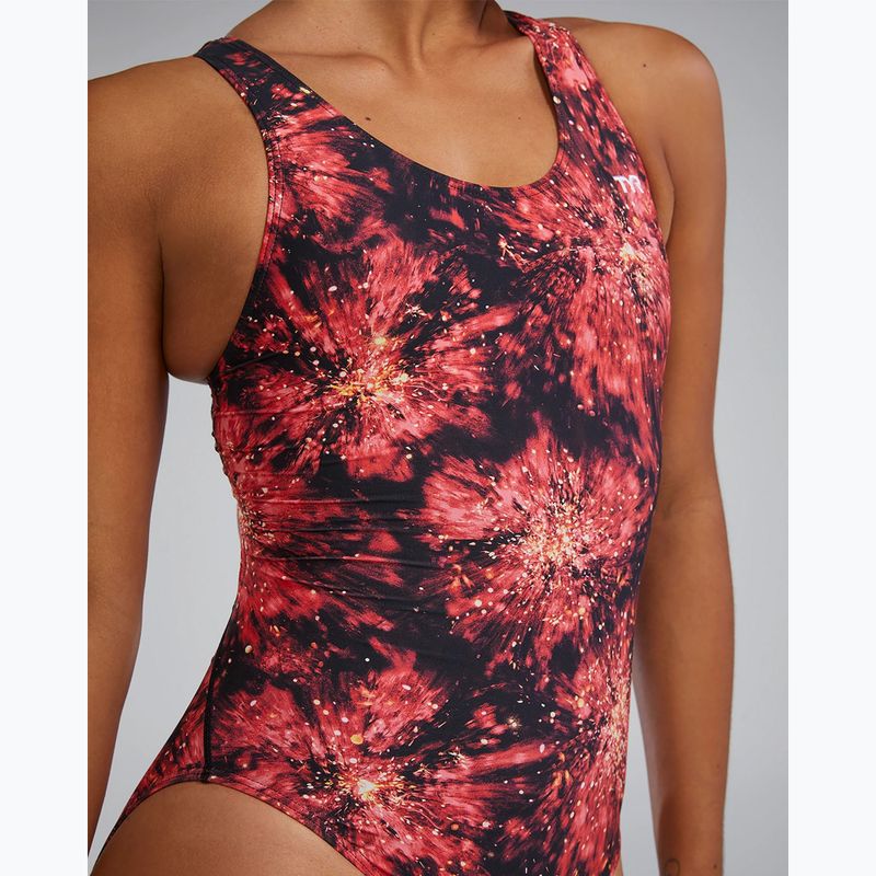 Női egyrészes fürdőruha TYR Durafast Elite Radiant Flare Maxfit piros 7