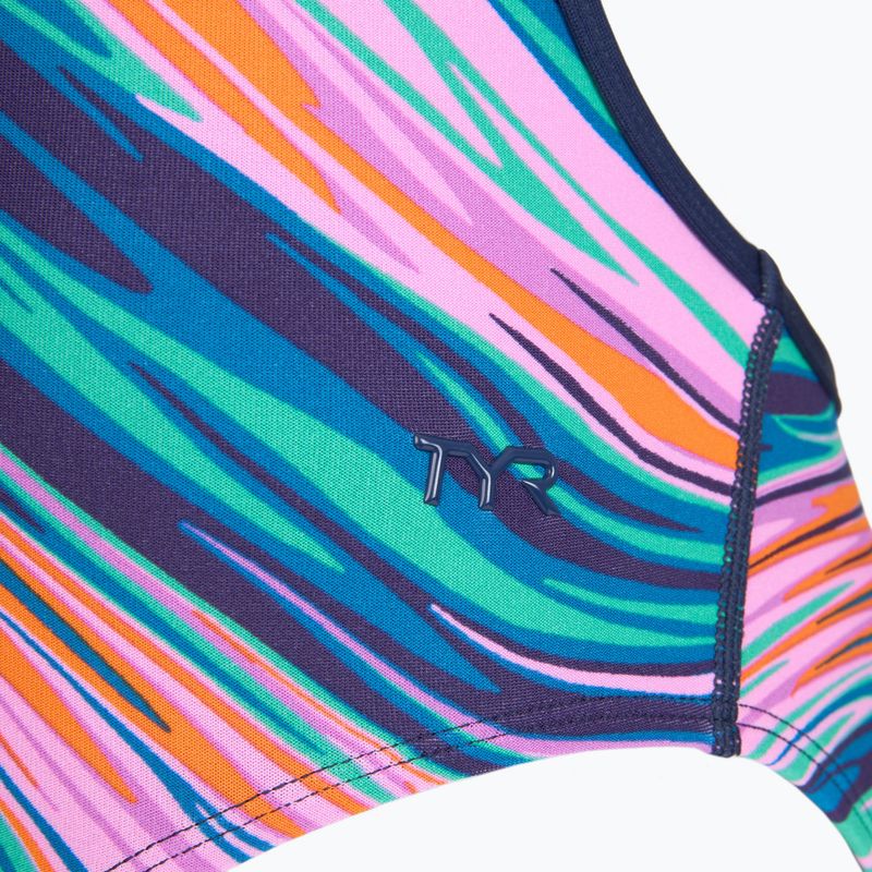 Női egyrészes fürdőruha TYR Durafast Elite Riptidal Trinityfit pink/multi 3