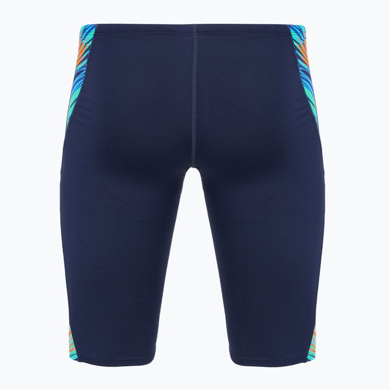 Férfi úszó dzsemmer TYR Durafast Elite Riptidal Jammer teal/orange 2