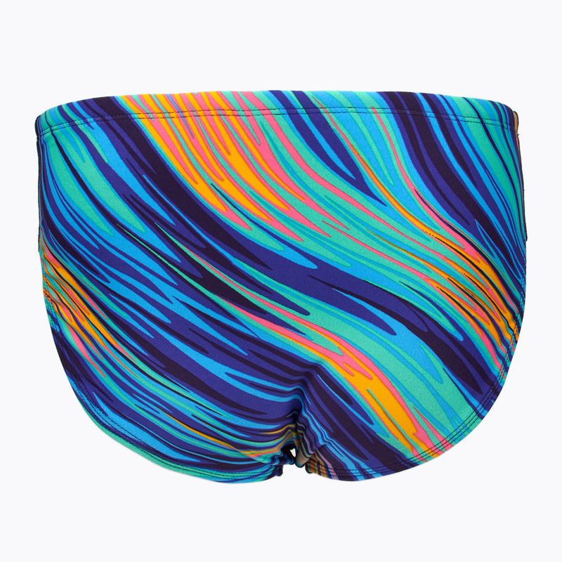 Férfi úszónadrág TYR Durafast Elite Riptidal alsónadrág teal/orange 2