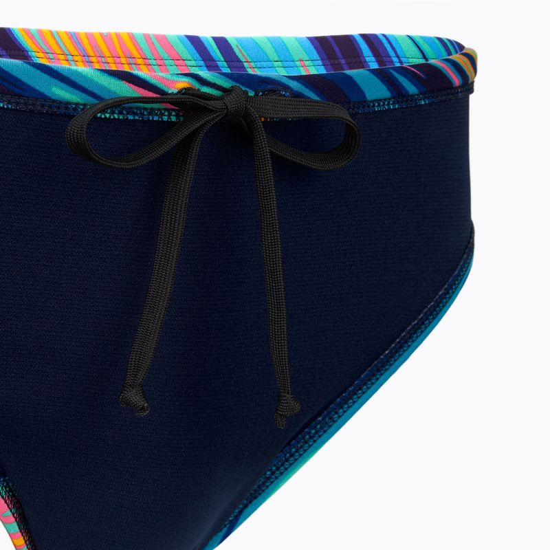 Férfi úszónadrág TYR Durafast Elite Riptidal alsónadrág teal/orange 4
