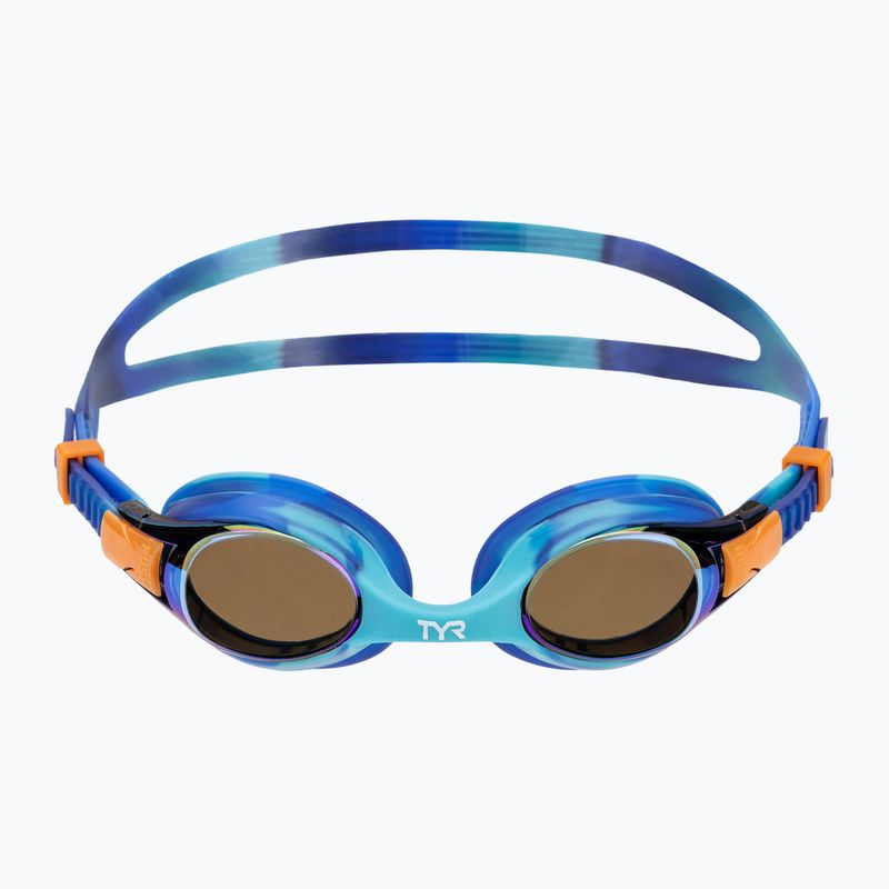 Gyermek úszószemüveg TYR Swimple Tie Dye tükrös kék / multi 2