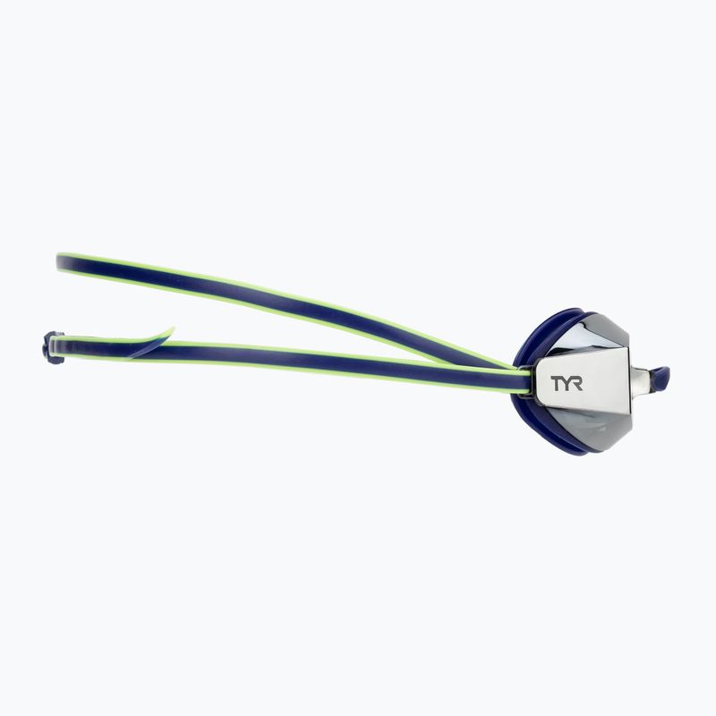 TYR Blackops 140 Ev Racing tükrözött úszószemüveg navy/lime 3