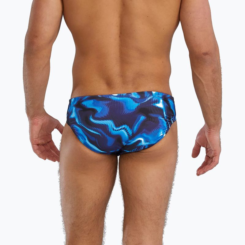 Férfi úszónadrág TYR Durafast Elite Waveform Brief blue 2