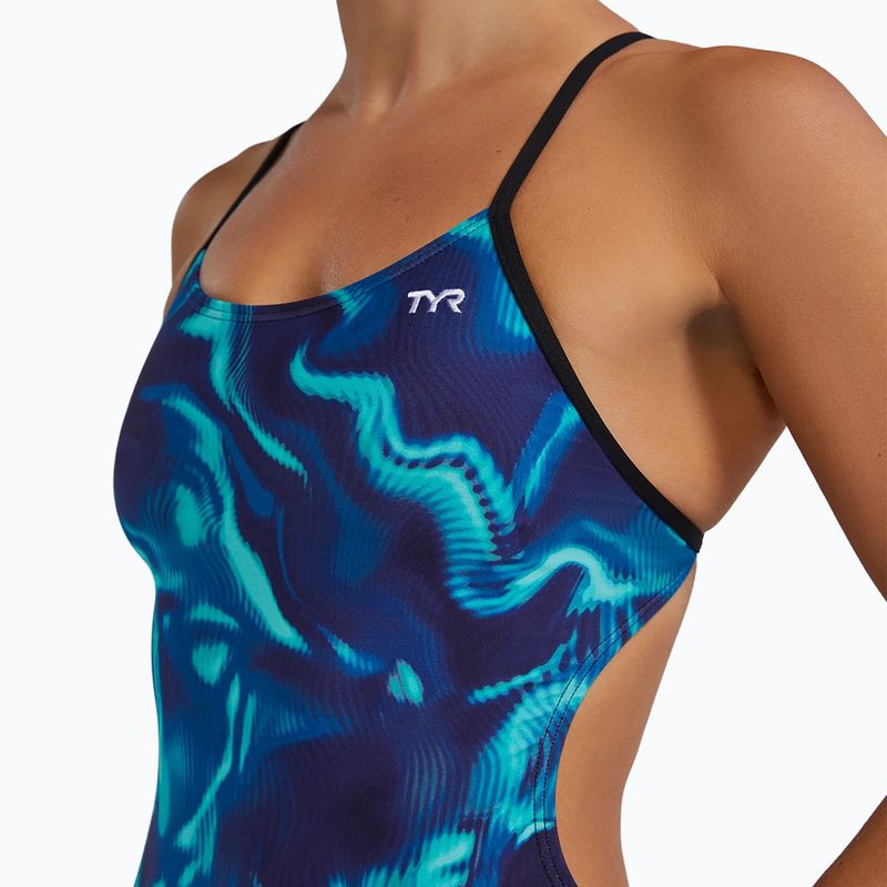 Tyr Durafast Elite Waveform Cutoutfit női egyrészes fürdőruha 7