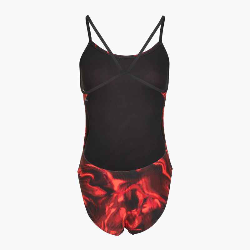 Női egyrészes fürdőruha TYR Durafast Elite Waveform Cutoutfit red 2