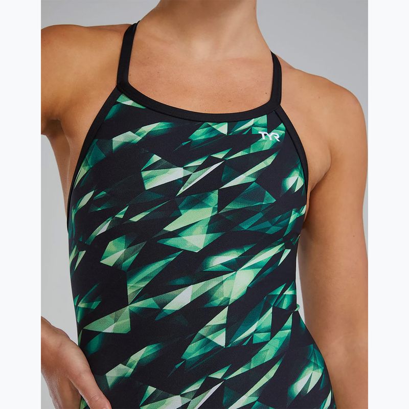 Női egyrészes úszódressz TYR Durafast Elite Triadic Diamondfit green 8