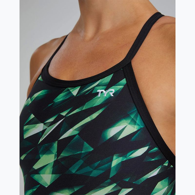Női egyrészes úszódressz TYR Durafast Elite Triadic Diamondfit green 9