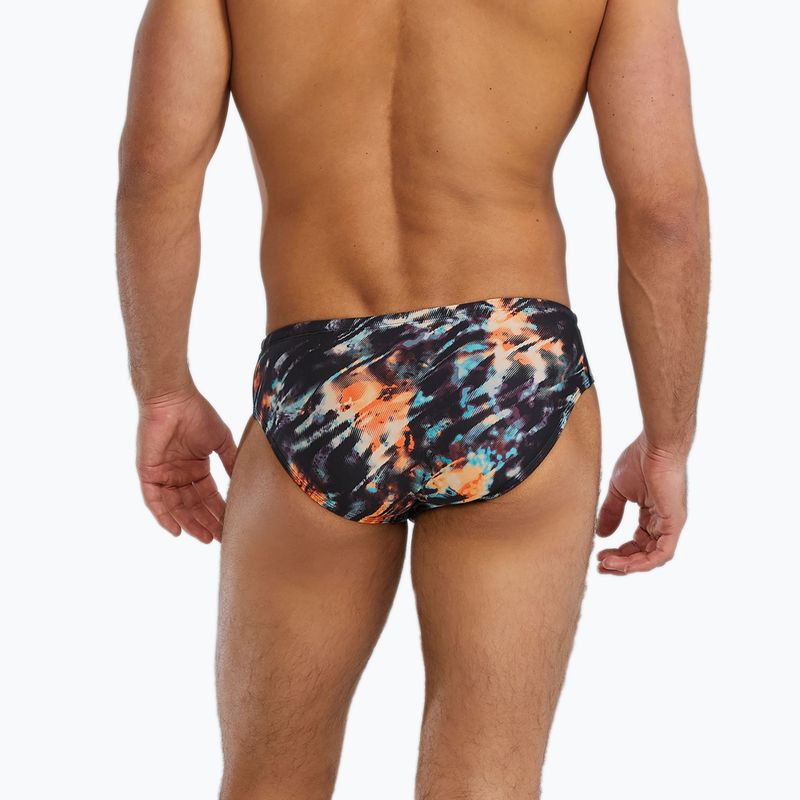 Férfi Tyr Durafast Elite Validus narancssárga/aqua/fekete úszónadrág 2