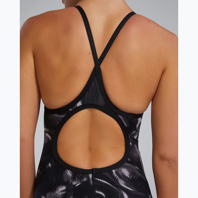 Női egyrészes úszódressz TYR Durafast Elite Waveform Diamondfit titanium 9