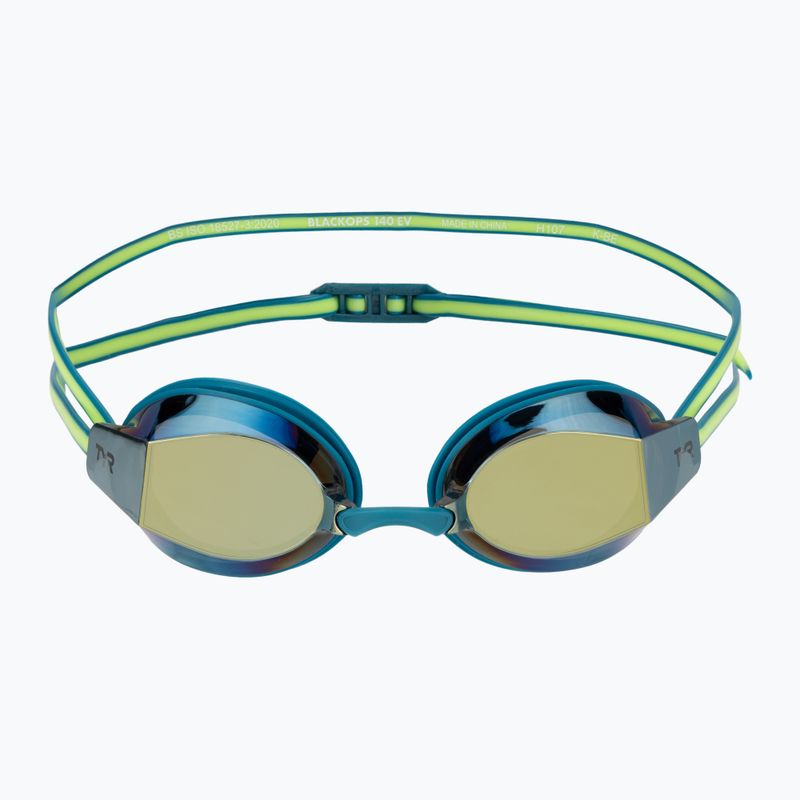 Úszószemüveg TYR Blackops 140 Ev Racing Mirrored turquoise/lime 2