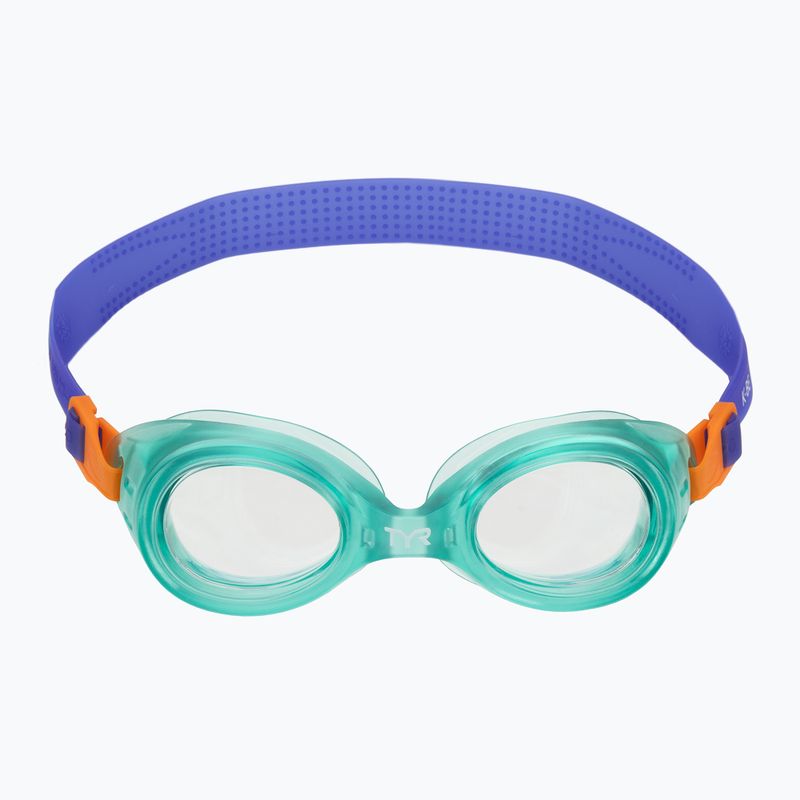 Gyerek úszószemüveg TYR Aqua Blaze green/orange 2