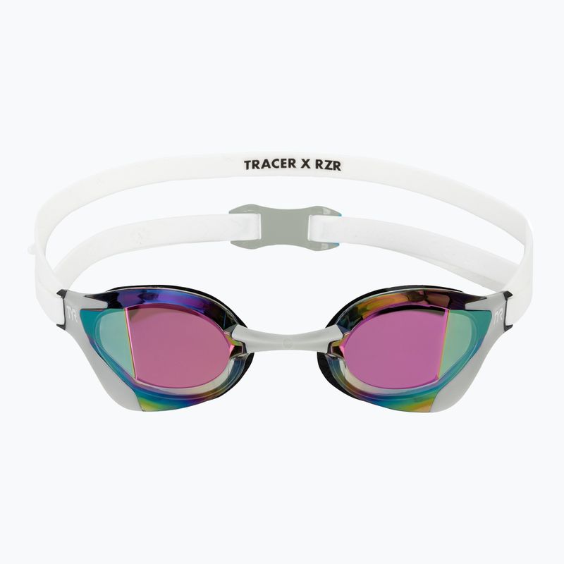 Úszószemüveg TYR Tracer-X RZR Mirrored white/grey 2