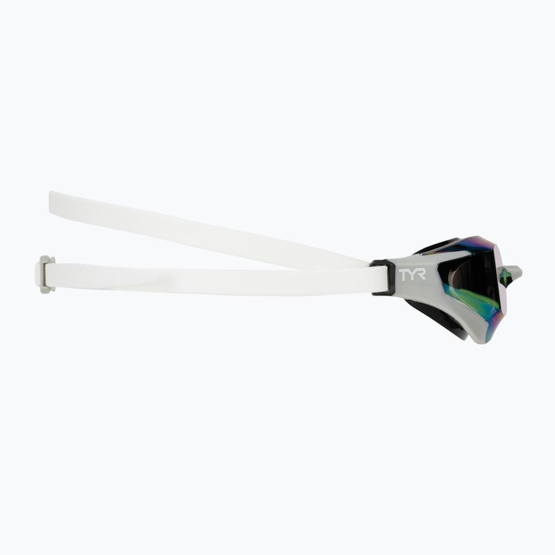 Úszószemüveg TYR Tracer-X RZR Mirrored white/grey 3