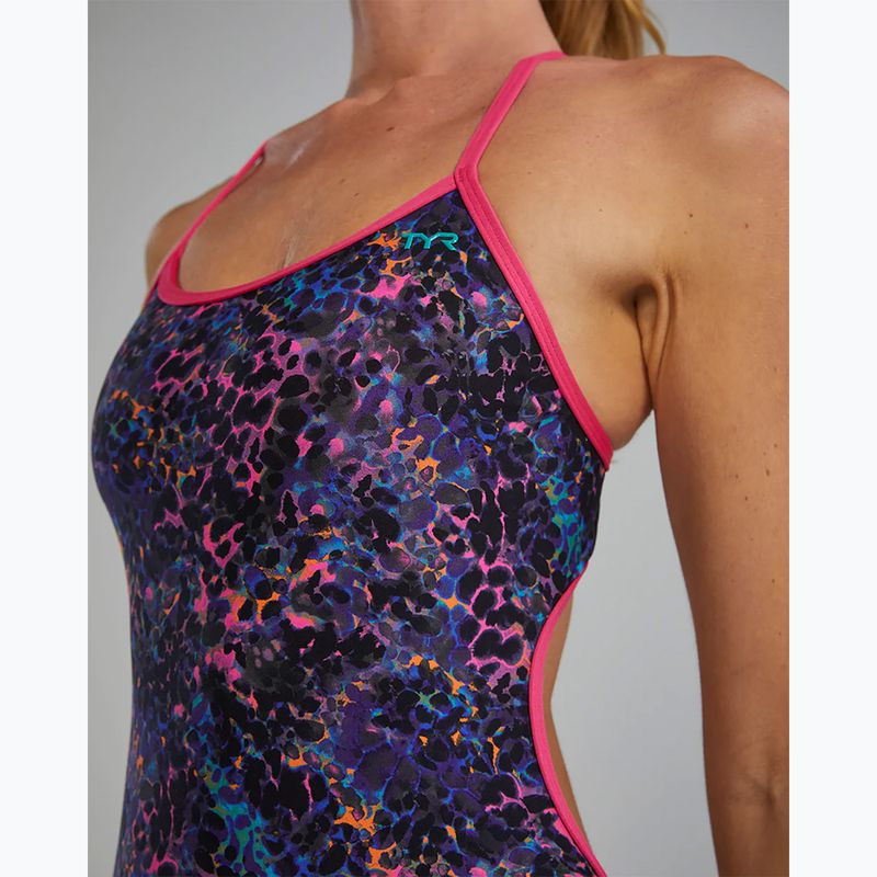 Női egyrészes fürdőruha TYR Durafast Elite Trinityfit petunia stipple 7