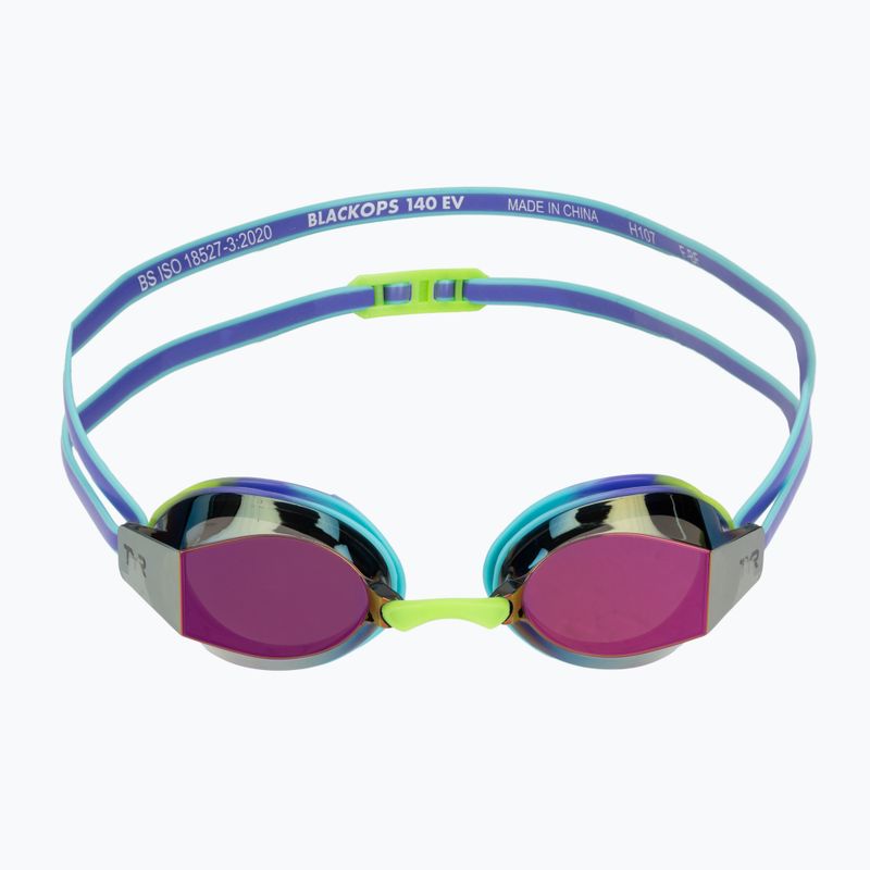 Gyerek úszószemüveg TYR Blackops 140 Ev Racing Mirrored purple/multi 2