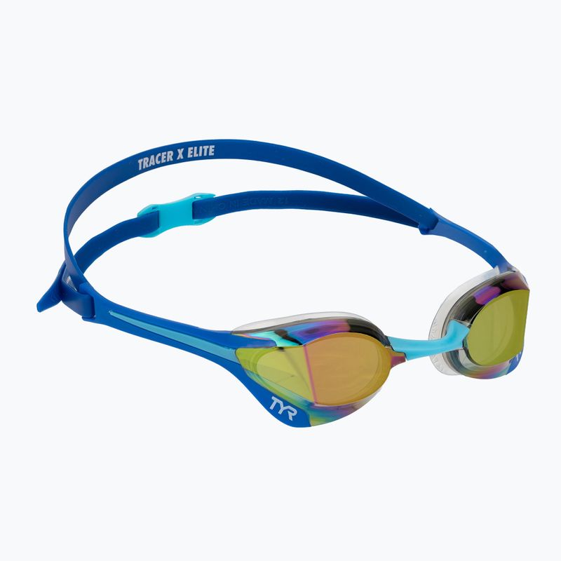 Úszószemüveg TYR Tracer-X Elite Racing Mirrored blue/turquoise 2