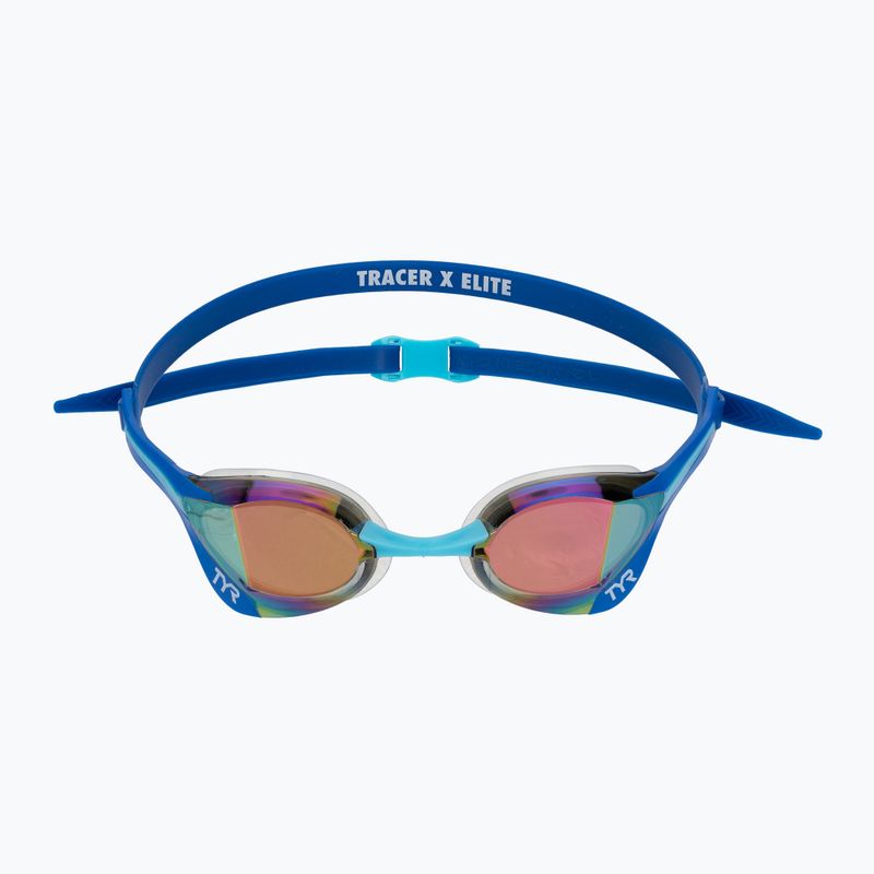 Úszószemüveg TYR Tracer-X Elite Racing Mirrored blue/turquoise 3