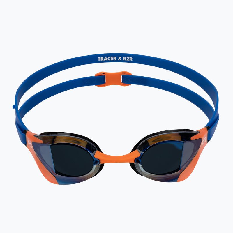 Úszószemüveg TYR Tracer-X RZR Mirrored blue/orange 2