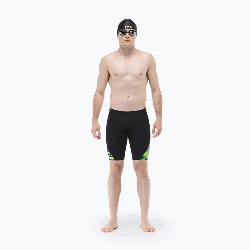 Férfi úszójammerek TYR Splice Flux Jammer lime/multi 2