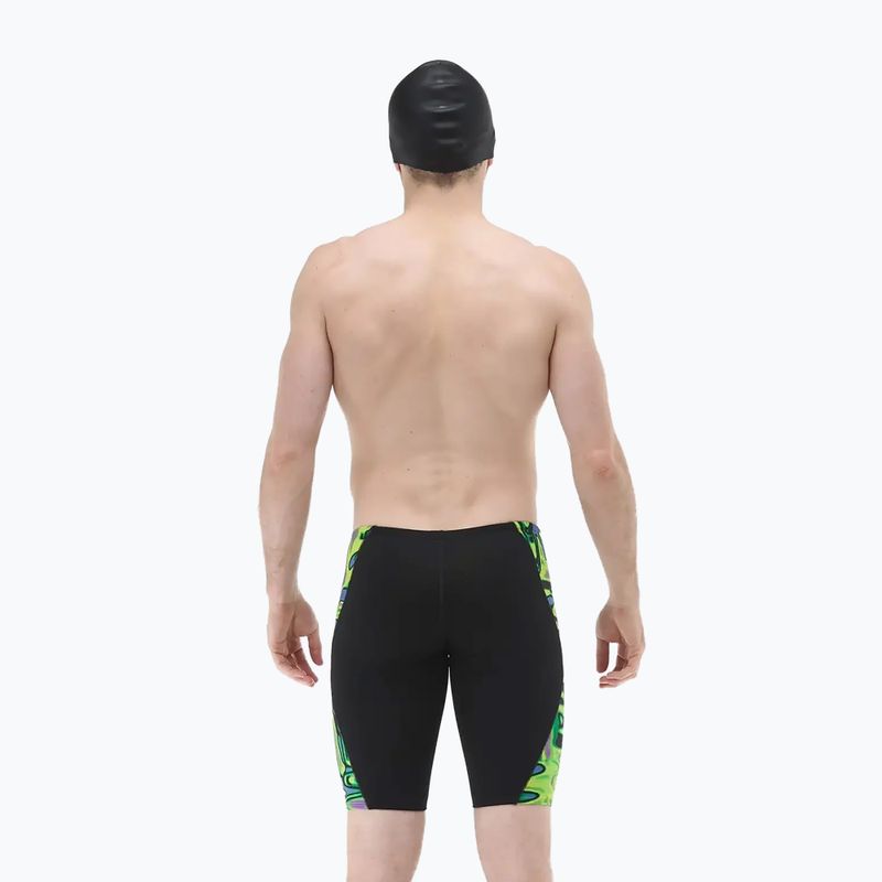 Férfi úszójammerek TYR Splice Flux Jammer lime/multi 3