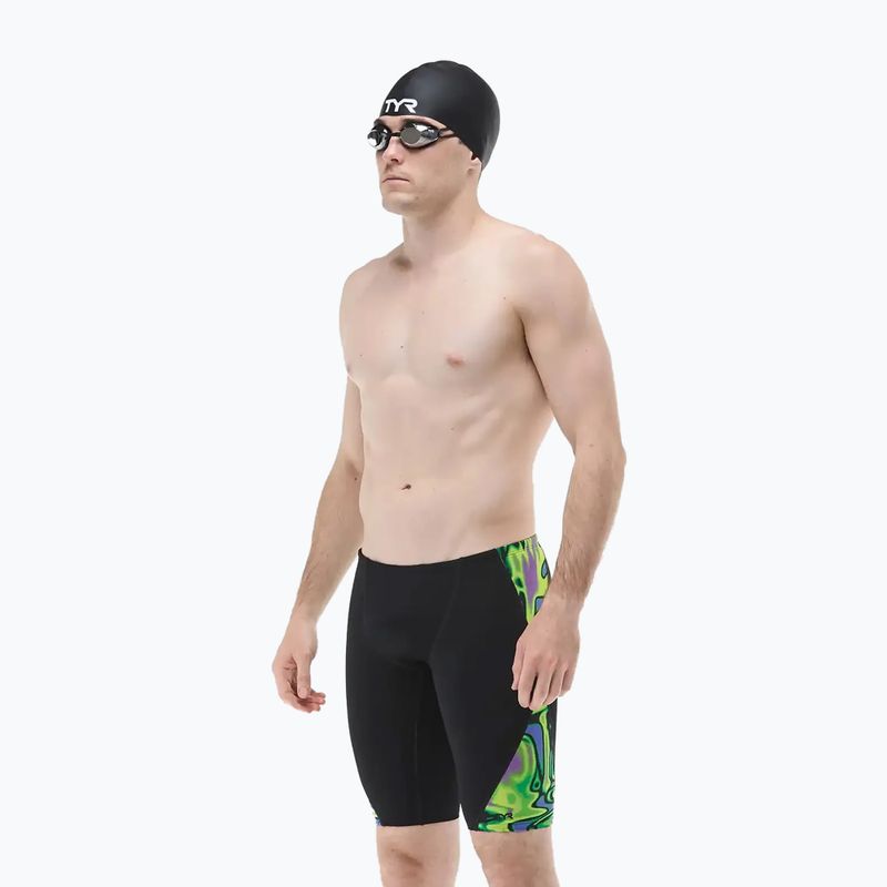 Férfi úszójammerek TYR Splice Flux Jammer lime/multi 6