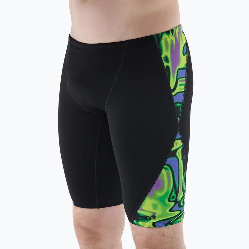 Férfi úszójammerek TYR Splice Flux Jammer lime/multi 9