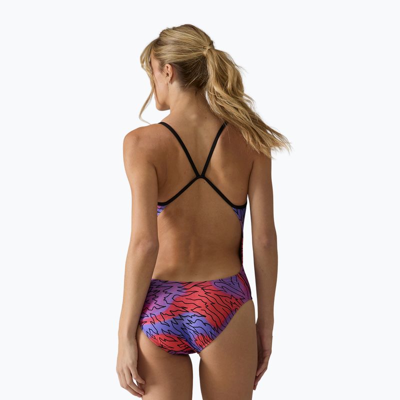 Női egyrészes fürdőruha Tyr Cutoutfit Hodori orange/purple 2
